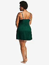 Alt View 3 Thumbnail - Hunter Green Short Whisper Satin Slip