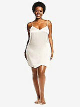 Alt View 1 Thumbnail - Ivory Short Whisper Satin Slip