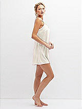 Side View Thumbnail - Ivory Short Whisper Satin Slip