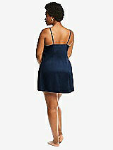 Alt View 3 Thumbnail - Midnight Navy Short Whisper Satin Slip