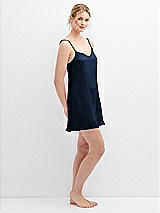 Alt View 6 Thumbnail - Midnight Navy Short Whisper Satin Slip