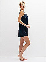 Side View Thumbnail - Midnight Navy Short Whisper Satin Slip