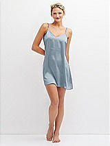 Front View Thumbnail - Mist Short Whisper Satin Slip