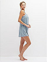 Side View Thumbnail - Mist Short Whisper Satin Slip