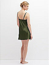 Alt View 7 Thumbnail - Olive Green Short Whisper Satin Slip