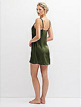 Rear View Thumbnail - Olive Green Short Whisper Satin Slip