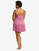 Alt View 3 Thumbnail - Orchid Pink Short Whisper Satin Slip