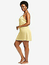 Alt View 2 Thumbnail - Pale Yellow Short Whisper Satin Slip