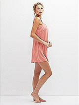 Side View Thumbnail - Rose - PANTONE Rose Quartz Short Whisper Satin Slip