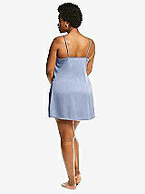 Alt View 3 Thumbnail - Sky Blue Short Whisper Satin Slip