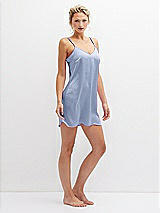 Alt View 4 Thumbnail - Sky Blue Short Whisper Satin Slip