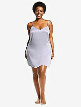 Alt View 1 Thumbnail - Silver Dove Short Whisper Satin Slip