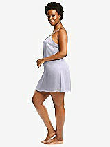 Alt View 2 Thumbnail - Silver Dove Short Whisper Satin Slip