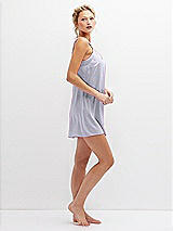 Side View Thumbnail - Silver Dove Short Whisper Satin Slip