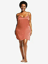 Alt View 1 Thumbnail - Terracotta Copper Short Whisper Satin Slip