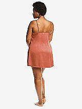 Alt View 3 Thumbnail - Terracotta Copper Short Whisper Satin Slip