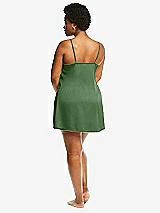 Alt View 3 Thumbnail - Vineyard Green Short Whisper Satin Slip