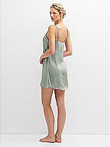 Rear View Thumbnail - Willow Green Short Whisper Satin Slip