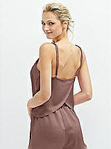 Rear View Thumbnail - Sienna Split Back Whisper Satin Cami Top