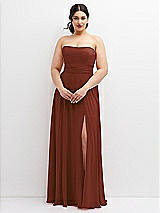 Alt View 4 Thumbnail - Auburn Moon Chiffon Convertible Maxi Dress with Multi-Way Tie Straps