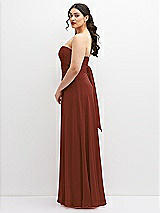 Alt View 5 Thumbnail - Auburn Moon Chiffon Convertible Maxi Dress with Multi-Way Tie Straps