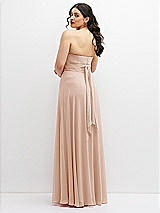 Alt View 6 Thumbnail - Cameo Chiffon Convertible Maxi Dress with Multi-Way Tie Straps