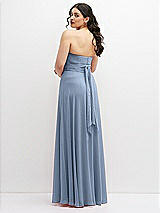 Alt View 6 Thumbnail - Cloudy Chiffon Convertible Maxi Dress with Multi-Way Tie Straps