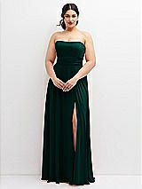 Alt View 4 Thumbnail - Evergreen Chiffon Convertible Maxi Dress with Multi-Way Tie Straps