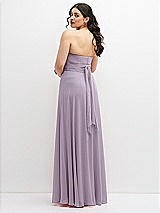 Alt View 6 Thumbnail - Lilac Haze Chiffon Convertible Maxi Dress with Multi-Way Tie Straps