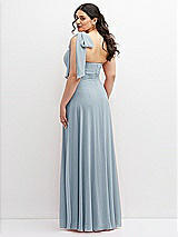 Alt View 3 Thumbnail - Mist Chiffon Convertible Maxi Dress with Multi-Way Tie Straps