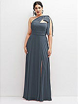 Alt View 1 Thumbnail - Silverstone Chiffon Convertible Maxi Dress with Multi-Way Tie Straps