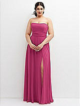 Alt View 4 Thumbnail - Tea Rose Chiffon Convertible Maxi Dress with Multi-Way Tie Straps