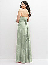 Alt View 6 Thumbnail - Vintage Primrose Sage Chiffon Convertible Maxi Dress with Multi-Way Tie Straps