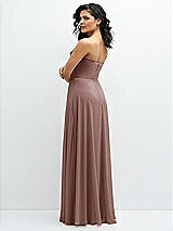 Alt View 3 Thumbnail - Sienna Chiffon Corset Maxi Dress with Removable Off-the-Shoulder Swags