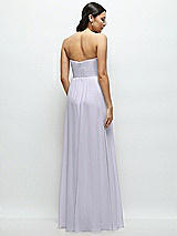 Rear View Thumbnail - Silver Dove Strapless Chiffon Maxi Dress with Oversized Bow Bodice