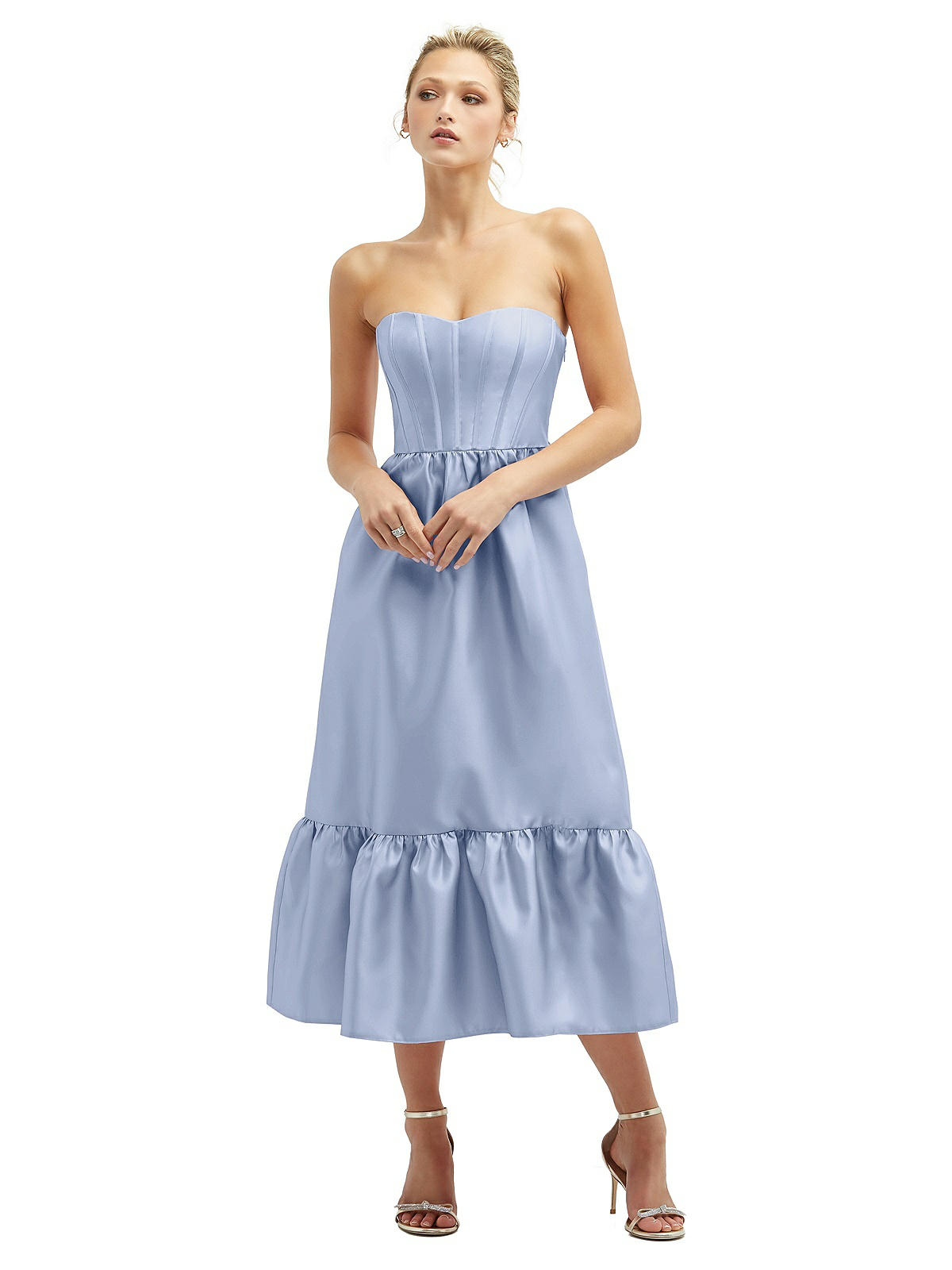 Carina blue midi corset deals Dress