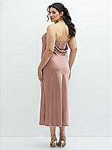 Alt View 3 Thumbnail - Neu Nude Strapless Midi Bias Column Dress with Peek-a-Boo Corset Back