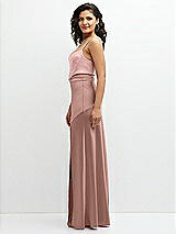 Side View Thumbnail - Neu Nude Satin Mix-and-Match High Waist Seamed Bias Skirt