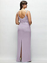 Alt View 3 Thumbnail - Lilac Haze Corset Midriff Crepe Column Maxi Dress