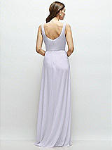 Rear View Thumbnail - Silver Dove Square Neck Chiffon Maxi Dress with Circle Skirt