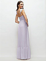 Rear View Thumbnail - Moondance Ruffle Strap Chiffon Bustier Maxi Dress with Ruffle Hem A-Line Skirt