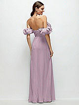 Alt View 3 Thumbnail - Suede Rose Dramatic Ruffle Edge Strap Chiffon Maxi Dress