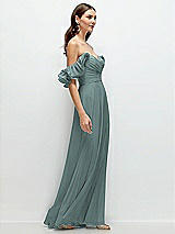 Alt View 2 Thumbnail - Icelandic Dramatic Ruffle Edge Strap Chiffon Maxi Dress