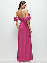 Alt View 3 Thumbnail - Tea Rose Dramatic Ruffle Edge Strap Chiffon Maxi Dress