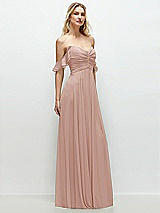 Alt View 2 Thumbnail - Toasted Sugar Convertible Ruffle Strap Chiffon Maxi Dress with Full Circle Skirt