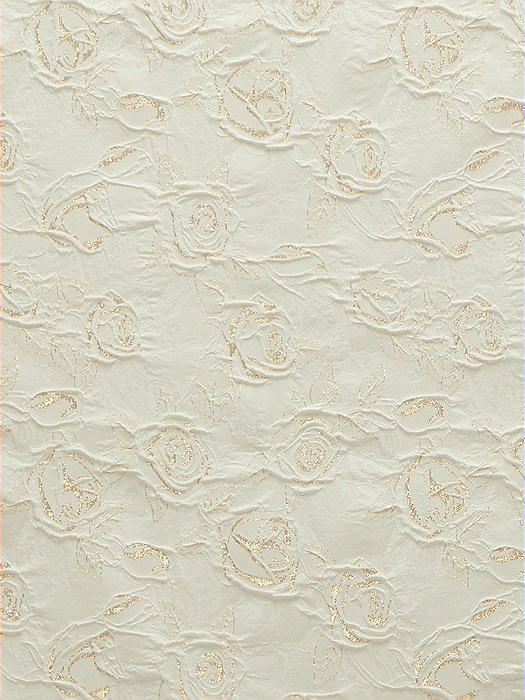 Gilt Rosette Jacquard Fabric by the Yard