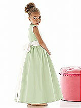 Rear View Thumbnail - Limeade & Ivory Flower Girl Dress FL4021