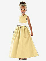 Front View Thumbnail - Buttercup & Ivory Flower Girl Dress FL4021