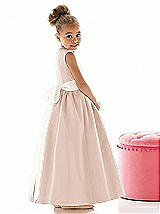 Rear View Thumbnail - Cameo & Ivory Flower Girl Dress FL4021