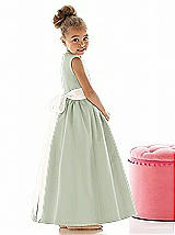 Rear View Thumbnail - Celadon & Ivory Flower Girl Dress FL4021